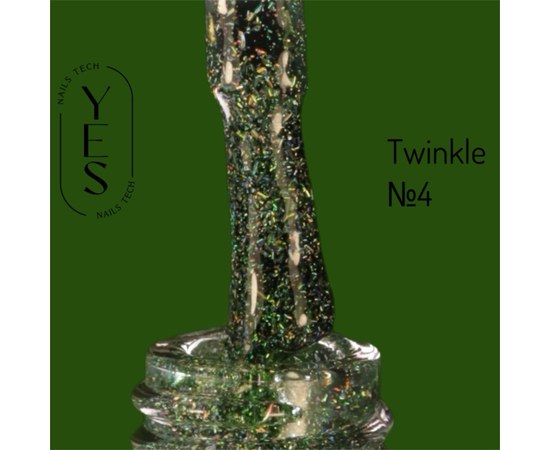 Изображение  YES Gel polish Twinkle No.04, 6 ml, Volume (ml, g): 6, Color No.: 4