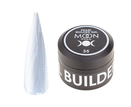 Зображення  Гель перламутровий для нарощування нігтів Moon Full Perl Builder Gel №35, 30 мл , Об'єм (мл, г): 30, Цвет №: 35