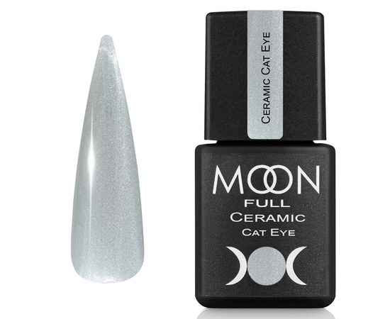 Зображення  Гель-лак для нігтів Moon Full Ceramic Cat Eye Gel №SC532 Крижаний кристал, 8 мл , Об'єм (мл, г): 8, Цвет №: SC532