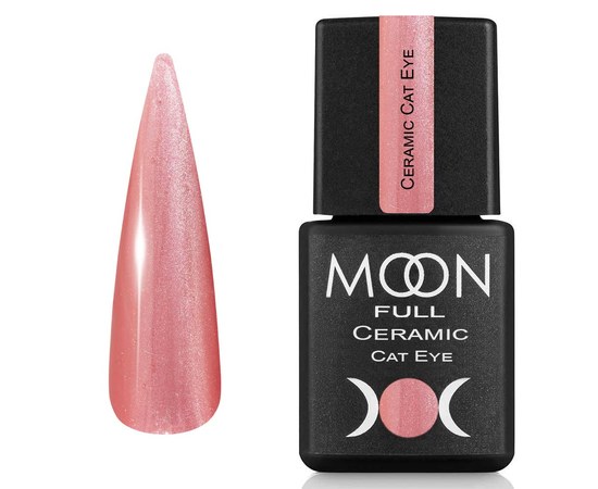 Изображение  Гель-лак для ногтей Moon Full Ceramic Cat Eye Gel №SC534 Малиновая роса, 8 мл, Объем (мл, г): 8, Цвет №: SC534