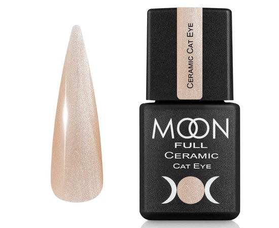 Зображення  Гель-лак для нігтів Moon Full Ceramic Cat Eye Gel SC535 Шампанський шовк, 8 мл , Об'єм (мл, г): 8, Цвет №: SC535