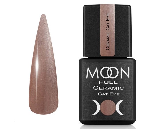 Зображення  Гель-лак для нігтів Moon Full Ceramic Cat Eye Gel SC536 Карамельний атлас, 8 мл , Об'єм (мл, г): 8, Цвет №: SC536