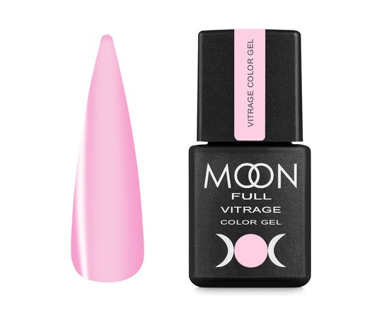 Изображение  Nail gel polish Moon Full Vitrage Color Gel No.01, 8 ml , Volume (ml, g): 8, Color No.: 1