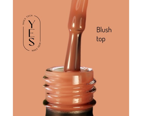 Изображение  Top for gel polish YES Cover Top Blush, 15 ml