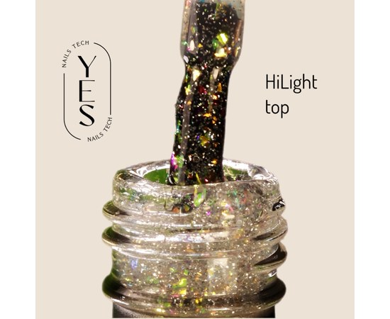 Изображение  Top for gel polish YES Shine Top HiLight, 15 ml