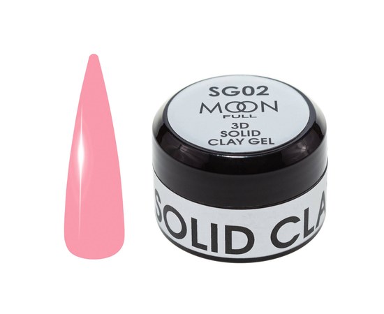 Изображение  Гель-пластилин для моделирования ногтей Moon Full 3D Solid Clay Gel №SG02, 5 мл, Объем (мл, г): 5, Цвет №: SG02