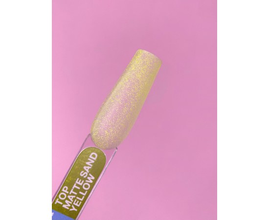 Изображение 2 Матовый топ без липкого слоя LUNAMoon Top Matte Sand Yellow, 13 мл, Объем (мл, г): 13, Вариант: Yellow