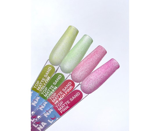 Изображение 5 Матовый топ без липкого слоя LUNAMoon Top Matte Sand Peach Pink, 13 мл, Объем (мл, г): 13, Вариант: Peach Pink