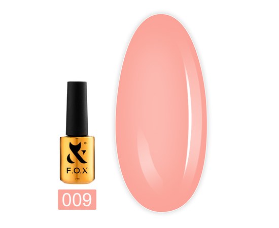 Изображение  Camouflage base for nails F.O.X Tonal Cover Base No. 009, 7 ml, Volume (ml, g): 7, Color No.: 9