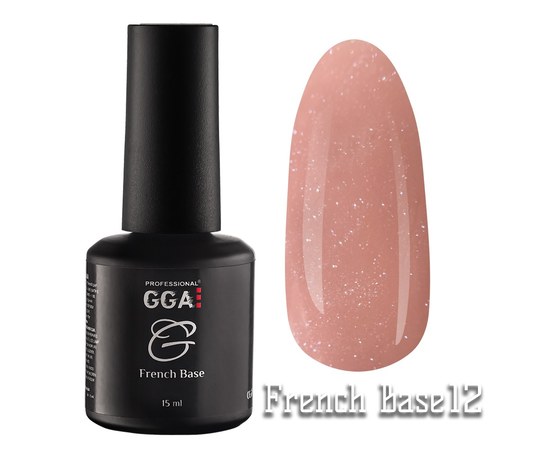 Изображение  Base for gel polish GGA Professional French Base 15 ml, No. 12, Color: 12