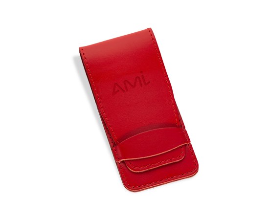 Изображение  Compact case-pocket Travel Set made of leather for 3 manicure tools, AMI 5640