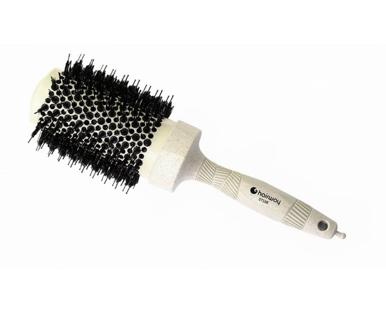 Изображение  Thermobrushing Hairway Organica 07168 beige with boar bristles - ECO - NEW, diameter 53/93 mm