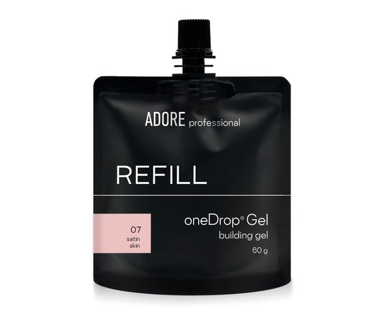 Изображение  Nail extension gel Adore One Drop Gel No. 07 satin skin, refill 60 g, Volume (ml, g): 60, Color No.: 7