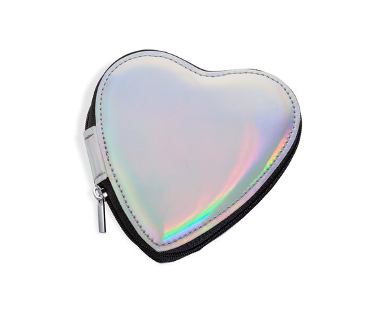 Изображение  Manicure set Heart "scissors" holographic glitter, AMI 1016