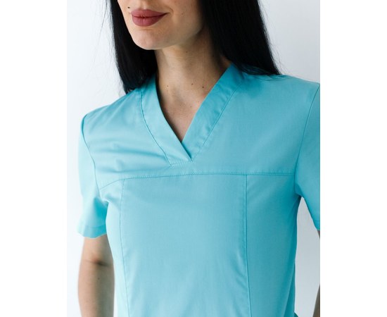 Изображение 3 Women's medical shirt Topaz menthol s. 52, "WHITE COAT" 433-441-705, Size: 52, Color: menthol