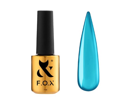 Изображение  Top for gel polish without sticky layer with stained glass effect F.O.X Rainbow Top #004, 7 ml, Volume (ml, g): 7, Color No.: 4