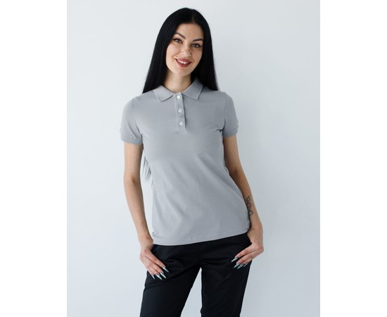 Изображение  Women's medical polo shirt light gray s. 2XL, "WHITE COAT" 147-419-677, Size: 2XL, Color: light gray