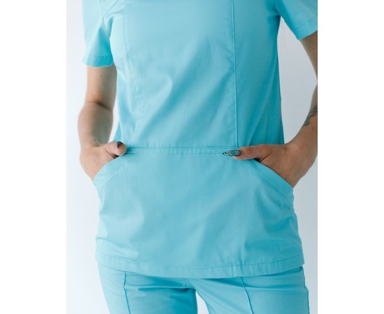 Изображение 4 Women's medical suit Topaz menthol s. 40, "WHITE COAT" 137-441-705, Size: 40, Color: menthol
