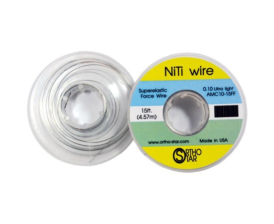 Зображення  Титановий дріт OrthoStar NiTi Wire моток 457 см, 0.25 мм (0.010")