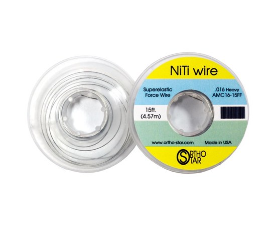 Зображення  Титановий дріт OrthoStar NiTi Wire моток 457 см, 0.4 мм (0.016")