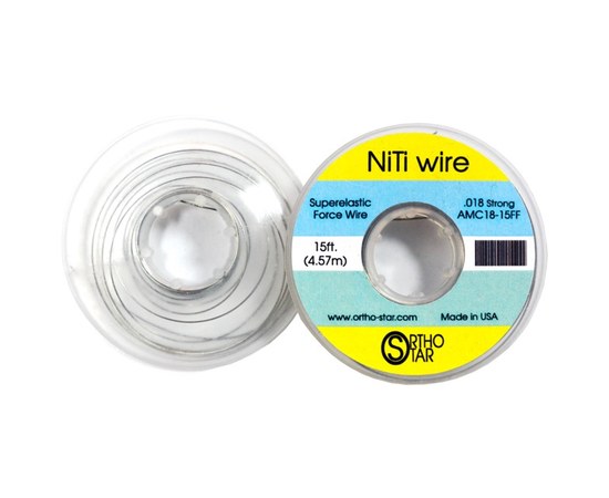 Зображення  Титановий дріт OrthoStar NiTi Wire моток 457 см, 0.45 мм (0.018")