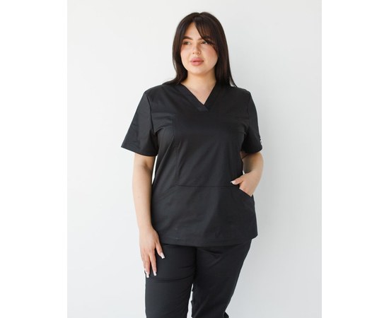 Изображение 3 Women's medical suit Topaz black NEW +SIZE s. 56, "WHITE COAT" 492-321-705, Size: 56, Color: black