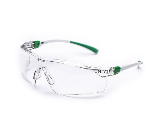 Изображение  Safety glasses Univet 506U.03.00.00 anti-fog, anti-scratch coating, adjustable brackets, transparent