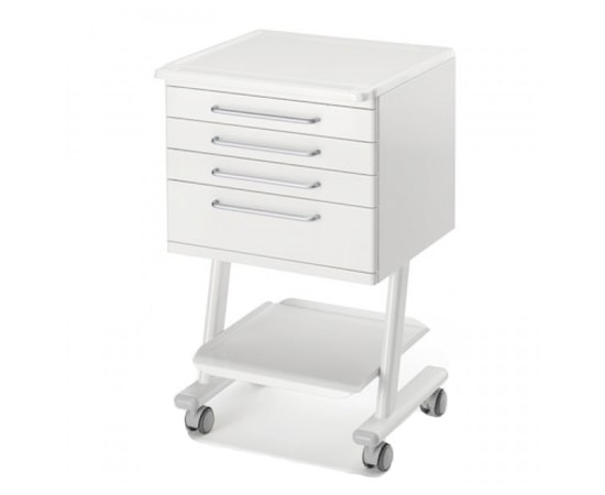 Изображение  Mobile nightstand with four drawers, 1 table top and 1 shelf RC4 K