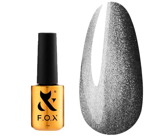 Изображение  Гель-лак для ногтей F.O.X Cat Eye Crystalline №004, 7 мл, Объем (мл, г): 7, Цвет №: 004