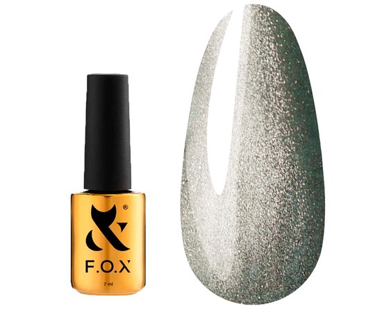 Изображение  Гель-лак для ногтей F.O.X Cat Eye Crystalline №002, 7 мл, Объем (мл, г): 7, Цвет: 002