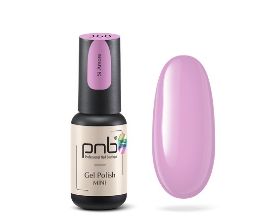 Изображение  Gel polish for nails PNB mini 368 Si Amore, light pink, 4 ml, Volume (ml, g): 4, Color No.: 368