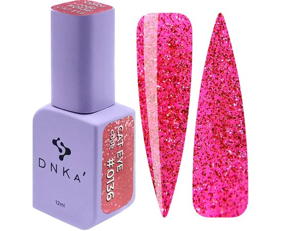 Изображение  DNKa Cat Eye Gel Polish No. 0136, 12 ml, Volume (ml, g): 12, Color No.: 0136