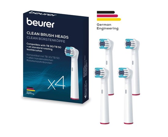 Изображение  Toothbrush head Beurer TB 30/50 Clean, 4 pcs