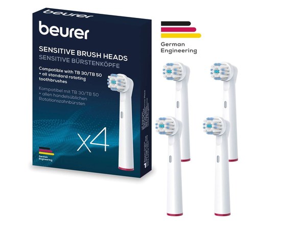 Изображение  Toothbrush head Beurer TB 30/50 Sensitive, 4 pcs