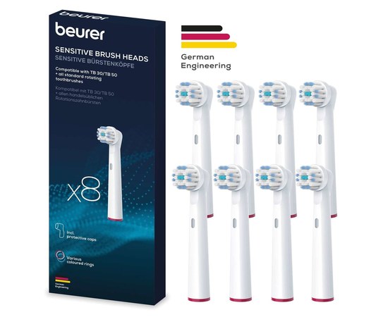 Изображение  Toothbrush head Beurer TB 30/50 Sensitive, 8 pcs