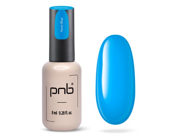 Зображення  Конструюючий гель PNB Sculpting Strong Iron Gel Neon Blue, 8 мл, Об'єм (мл, г): 8, Цвет №: Neon Blue