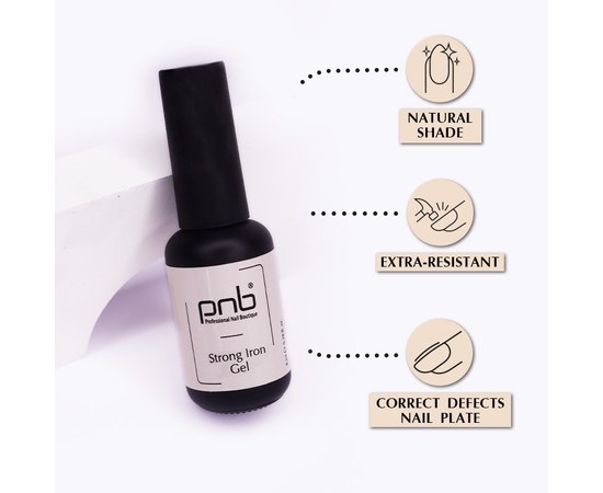 Изображение 6 Гель конструирующий PNB Sculpting Strong Iron Gel Neon Green, 8 мл, Объем (мл, г): 8, Вариант: Neon Green