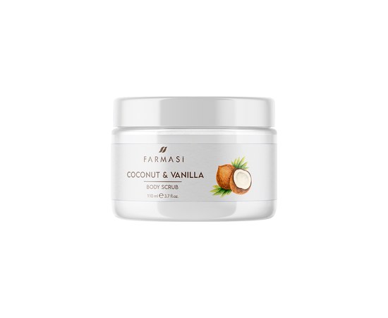 Изображение  Body scrub Farmasi "Coconut and Vanilla", 110 ml