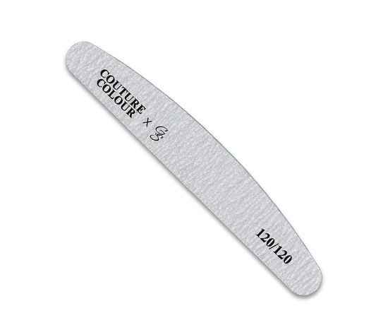 Изображение  Zebra semicircle nail file Couture Colour 120/150 grit