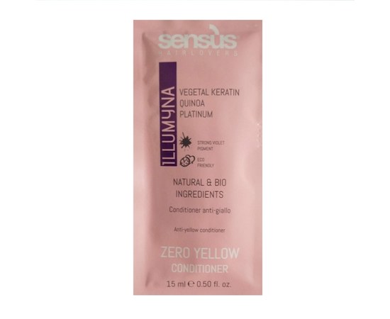 Изображение  Conditioner against yellow hair Sens.ùs Zero Yellow Conditioner, 15 ml, Volume (ml, g): 15