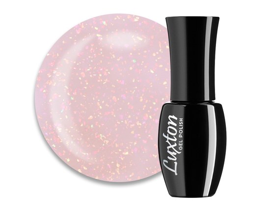 Изображение  LUXTON Miss Base camouflage base №007 warm pink with gold leaf, 10 ml, Volume (ml, g): 10, Color No.: 7