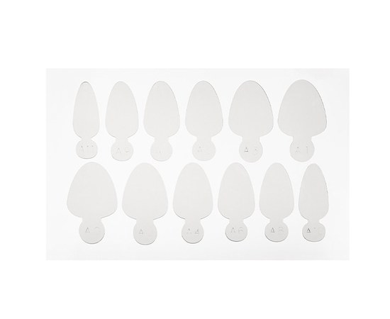 Изображение 3 Верхние формы для френч-наращивания Couture Colour Nail Tips с силиконовыми вкладками Inserts for Easy French, 120 шт