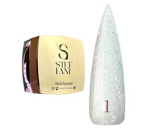 Изображение  Modelling nail gel Steffani Builder Gel Starry Sky No.1, 15 ml, Volume (ml, g): 15, Color No.: 1