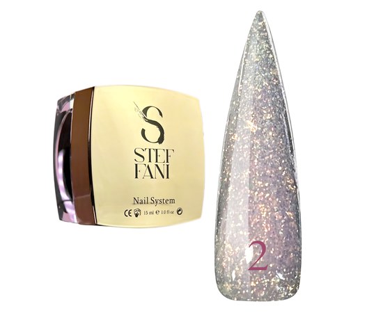 Изображение  Modelling nail gel Steffani Builder Gel Starry Sky No.2, 15 ml, Volume (ml, g): 15, Color No.: 2