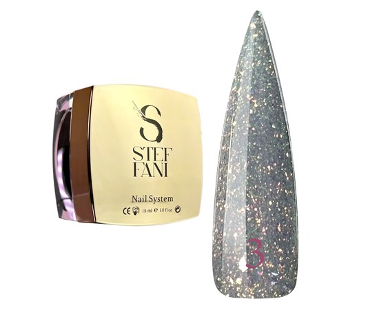 Изображение  Modelling nail gel Steffani Builder Gel Starry Sky No.3, 15 ml, Volume (ml, g): 15, Color No.: 3