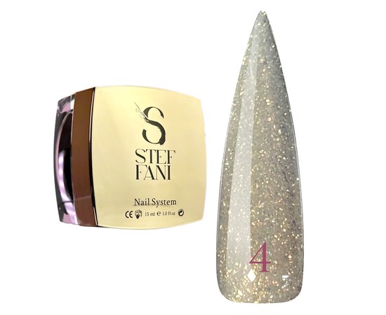 Изображение  Modelling nail gel Steffani Builder Gel Starry Sky No.4, 15 ml, Volume (ml, g): 15, Color No.: 4