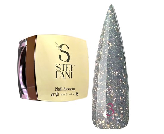 Изображение  Modelling nail gel Steffani Builder Gel Starry Sky No.3, 30 ml, Volume (ml, g): 30, Color No.: 3