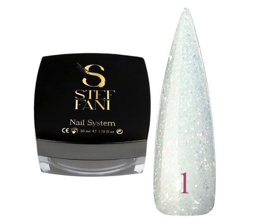 Изображение  Modelling nail gel Steffani Builder Gel Starry Sky No.1, 50 ml, Volume (ml, g): 50, Color No.: 1