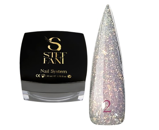 Изображение  Modelling nail gel Steffani Builder Gel Starry Sky No.2, 50 ml, Volume (ml, g): 50, Color No.: 2