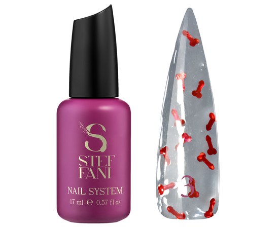 Изображение  Top for gel polish Steffani Top Erotic No.3, 17 ml, Volume (ml, g): 17, Color No.: 3